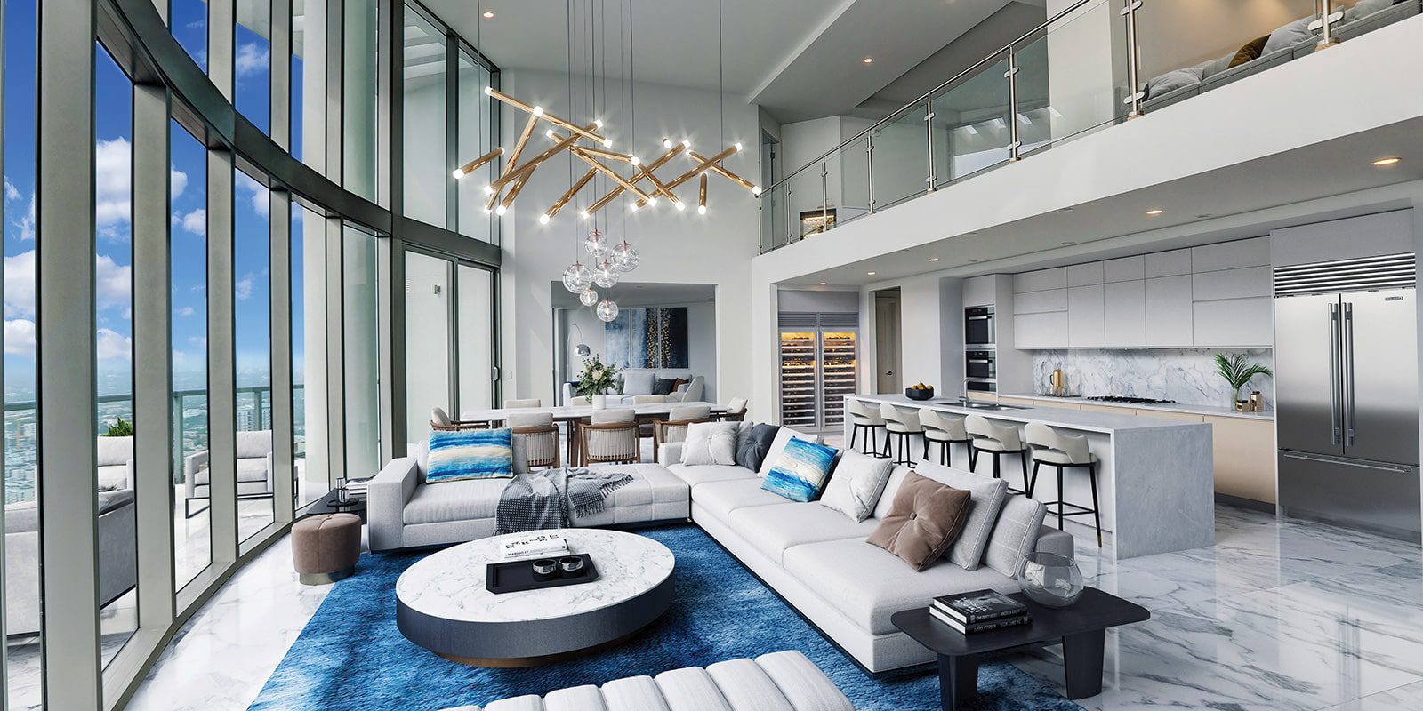 100 las olas residence living room