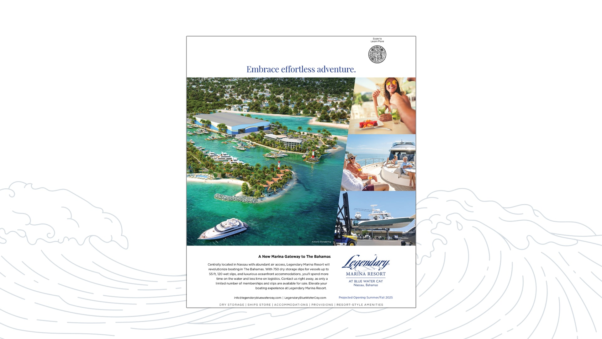 Blue Water Cay Print Design