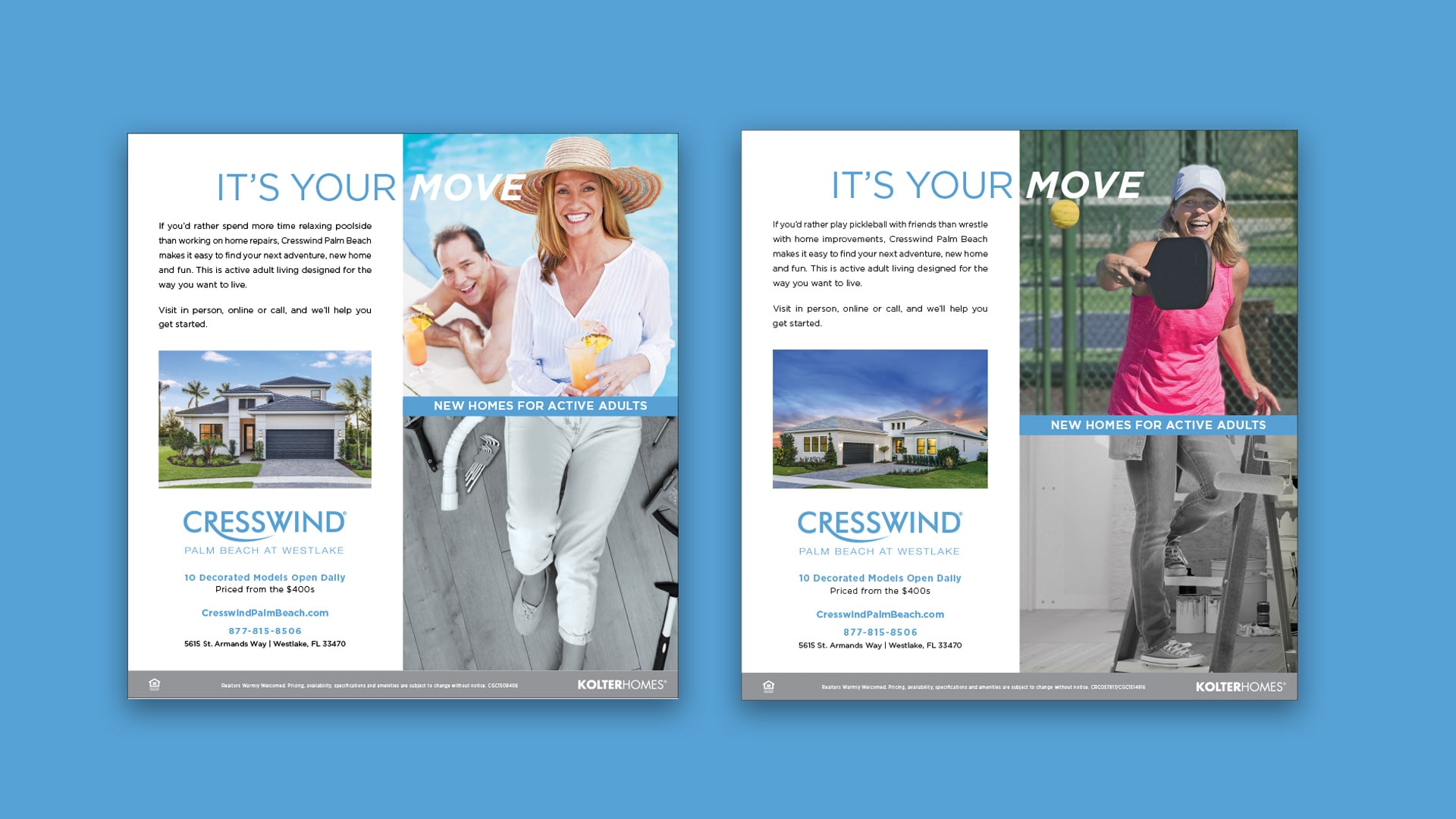 Cresswind Palm Beach Print Design