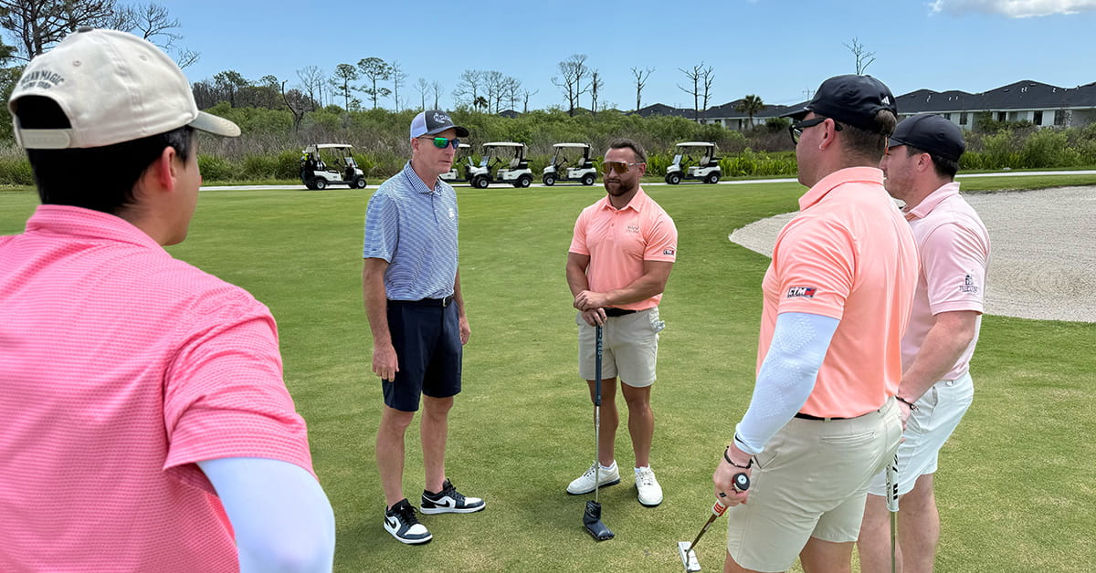 Jim Furyk on the Golf Course at Glynlea Country Club