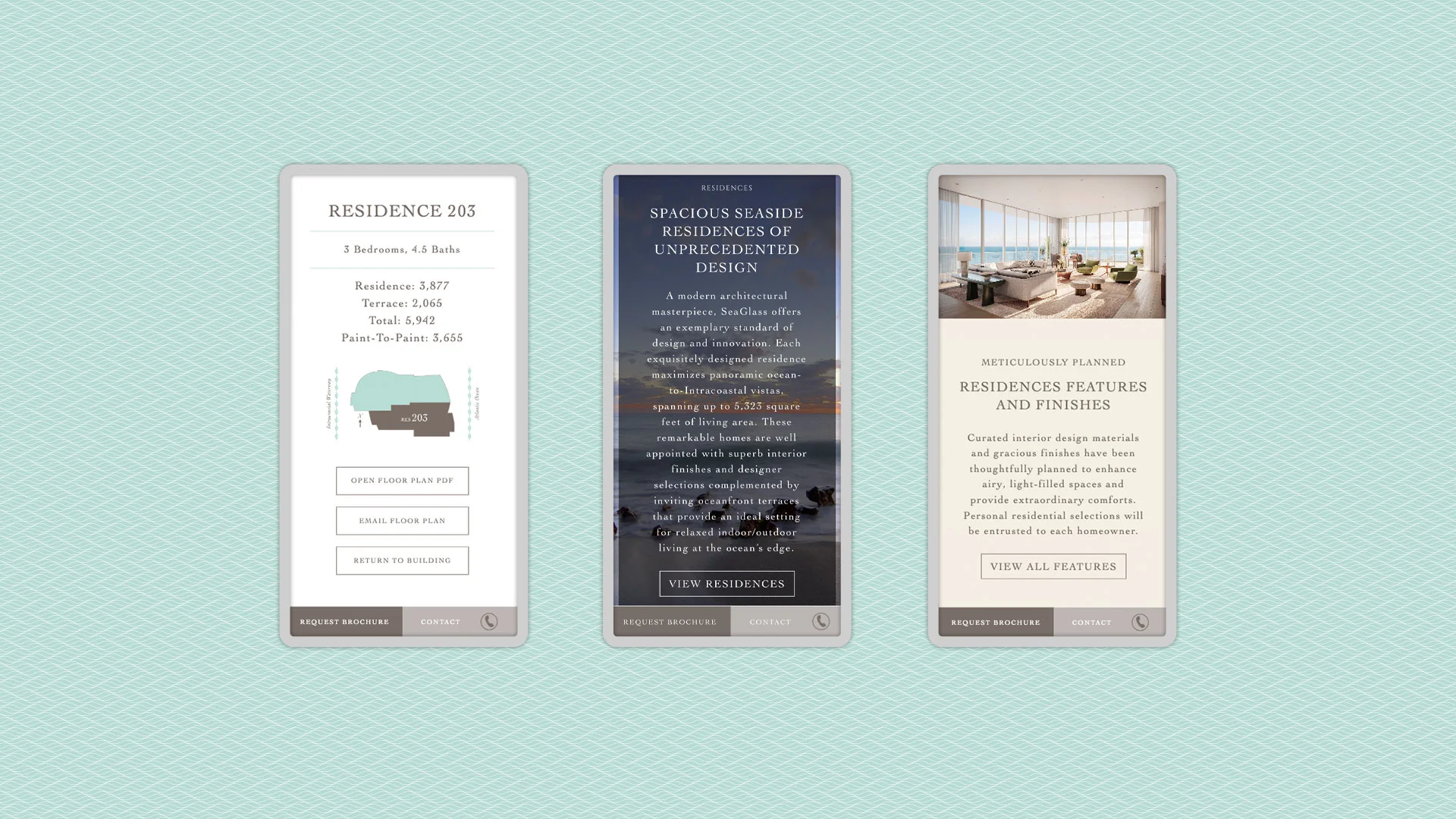 Boca West social media creative shown on mobile screens and a smartphone.