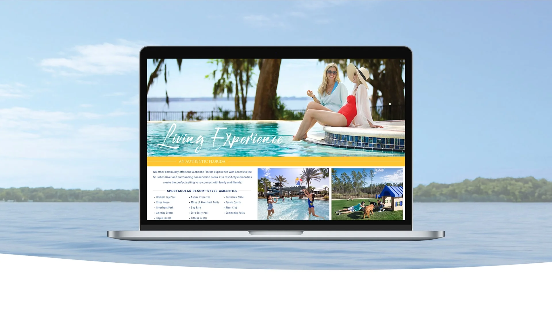 Boca West social media creative shown on mobile screens and a smartphone.